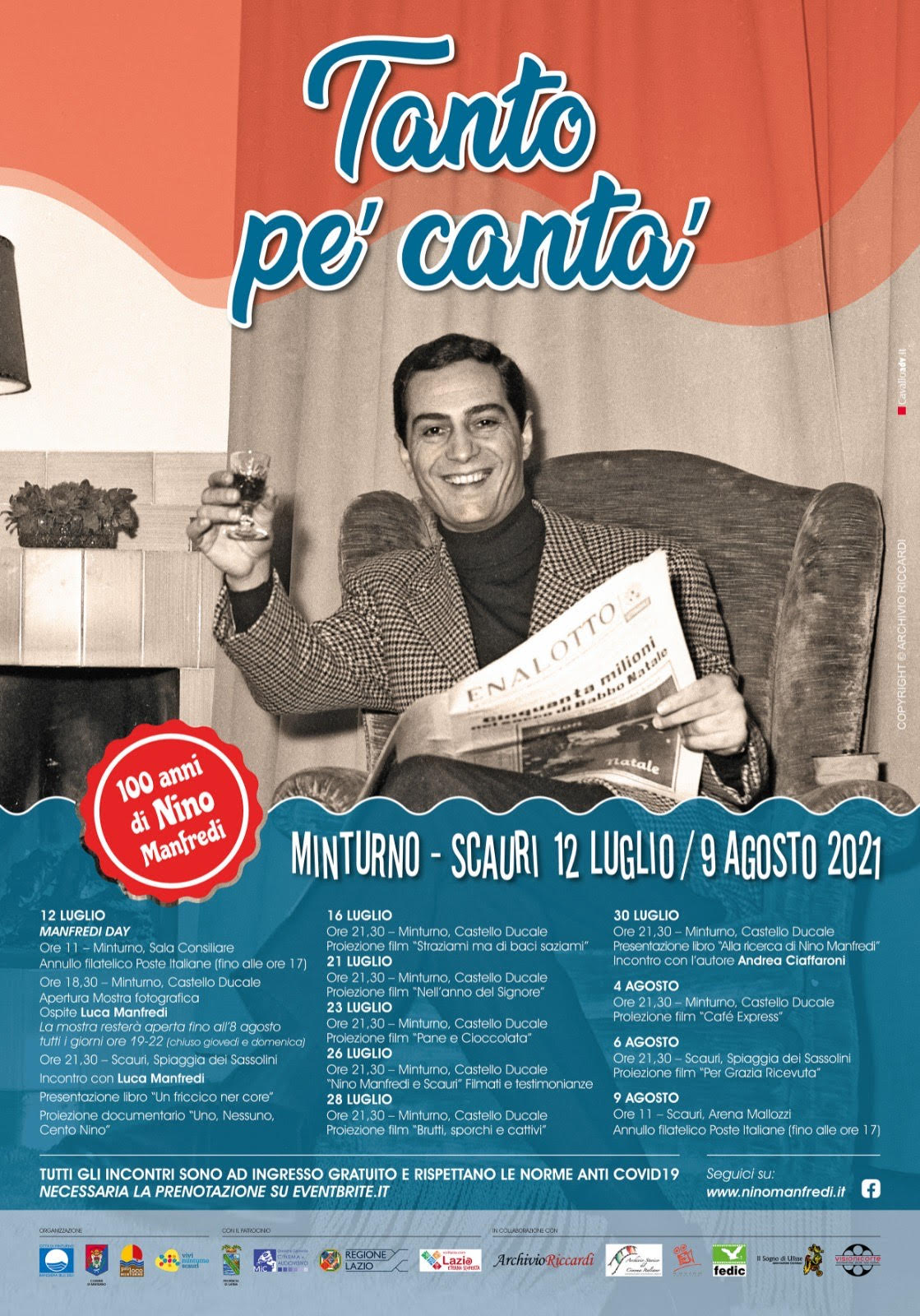 Omaggio a Nino Manfredi con la retrospettiva “Tanto pe’ cantà” nel centenario della nascita