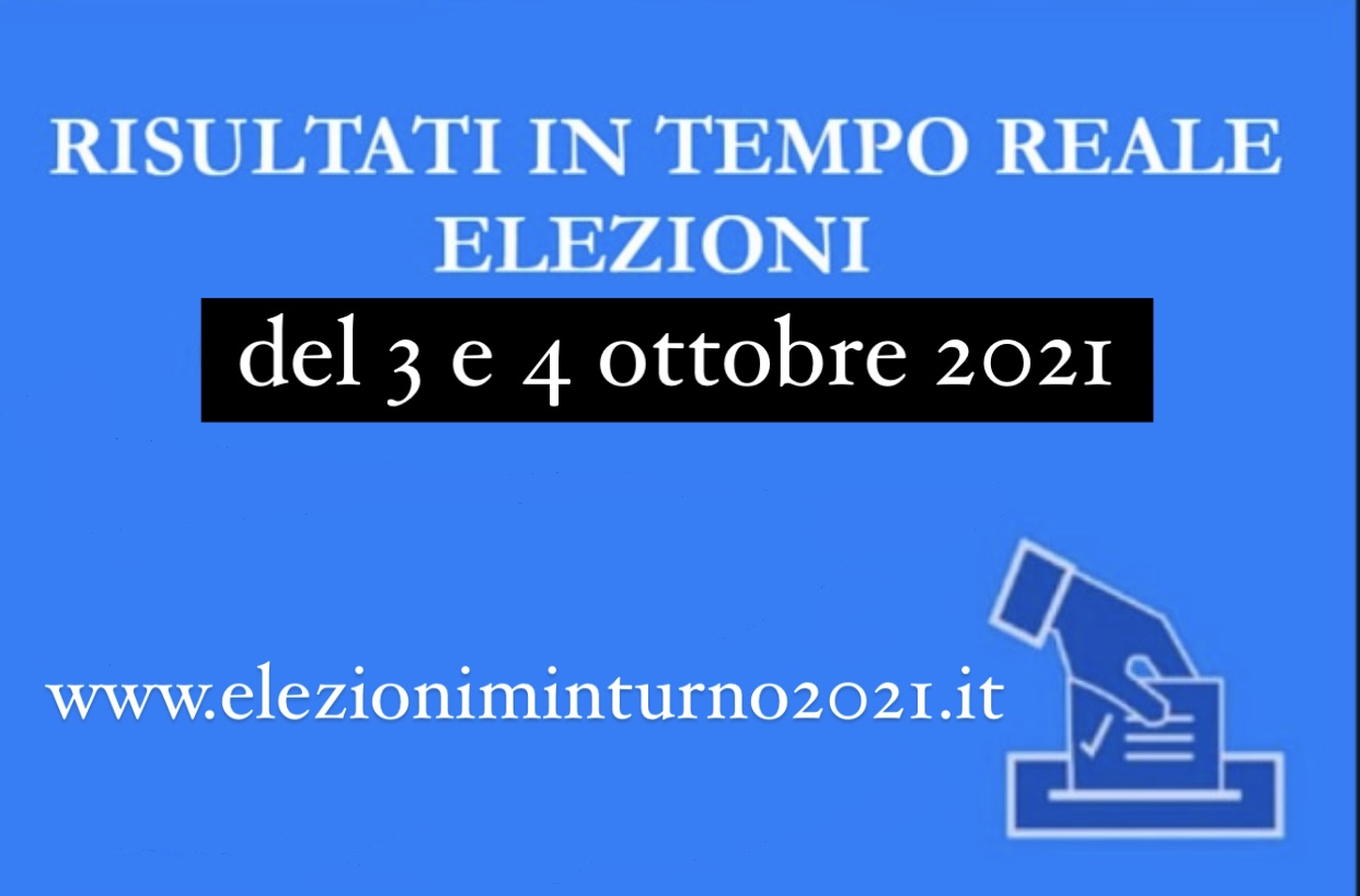 Risultati delle elezioni disponibili on line, sul sito: www.elezioniminturno2021.it