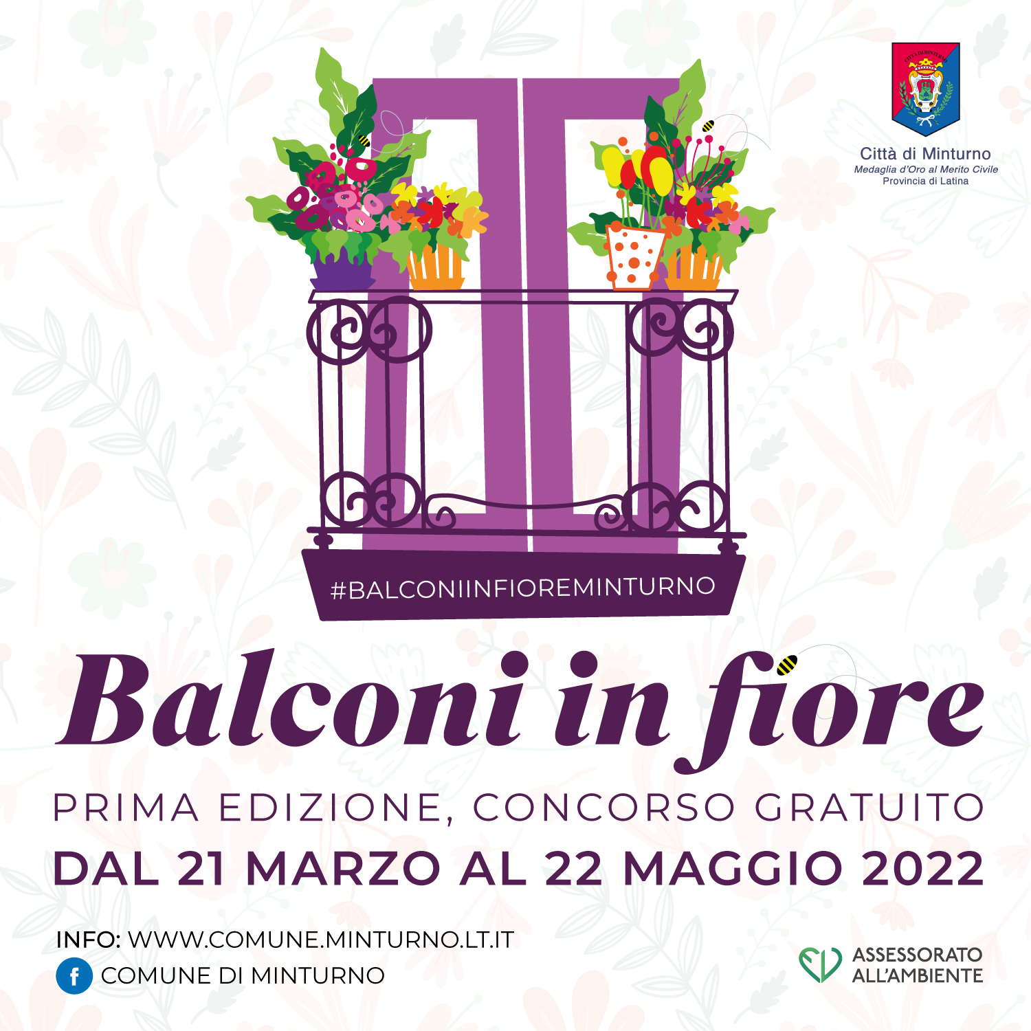 “Balconi in fiore” - Un concorso comunale a Minturno per sensibilizzare la cittadinanza al decoro urbano e alla tutela del verde