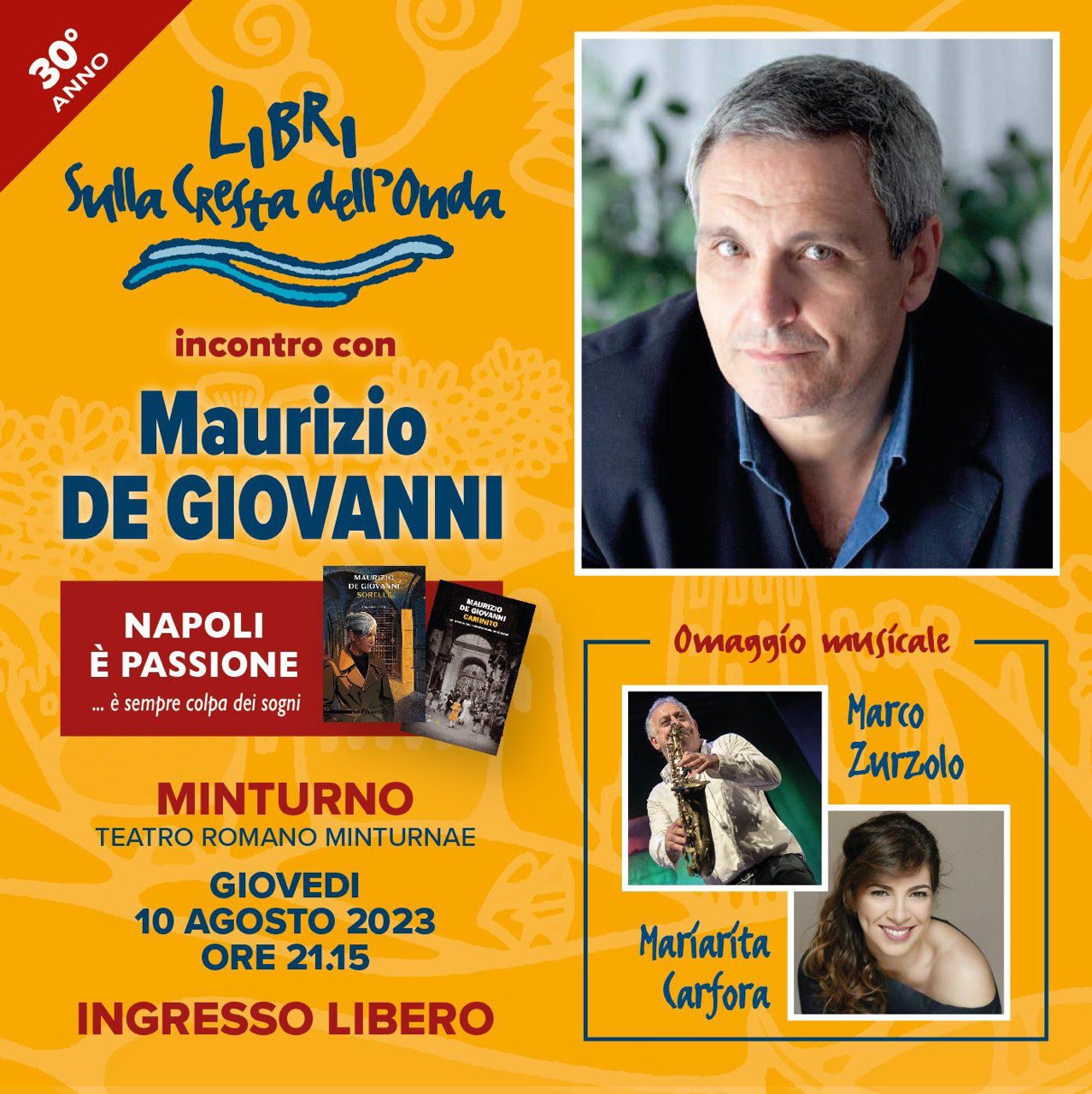 Libri sulla cresta dell’onda: incontro con Maurizio De Giovanni “Napoli è passione”